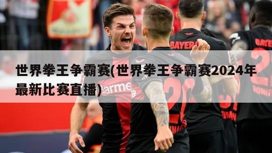 世界拳王争霸赛(世界拳王争霸赛2024年最新比赛直播)